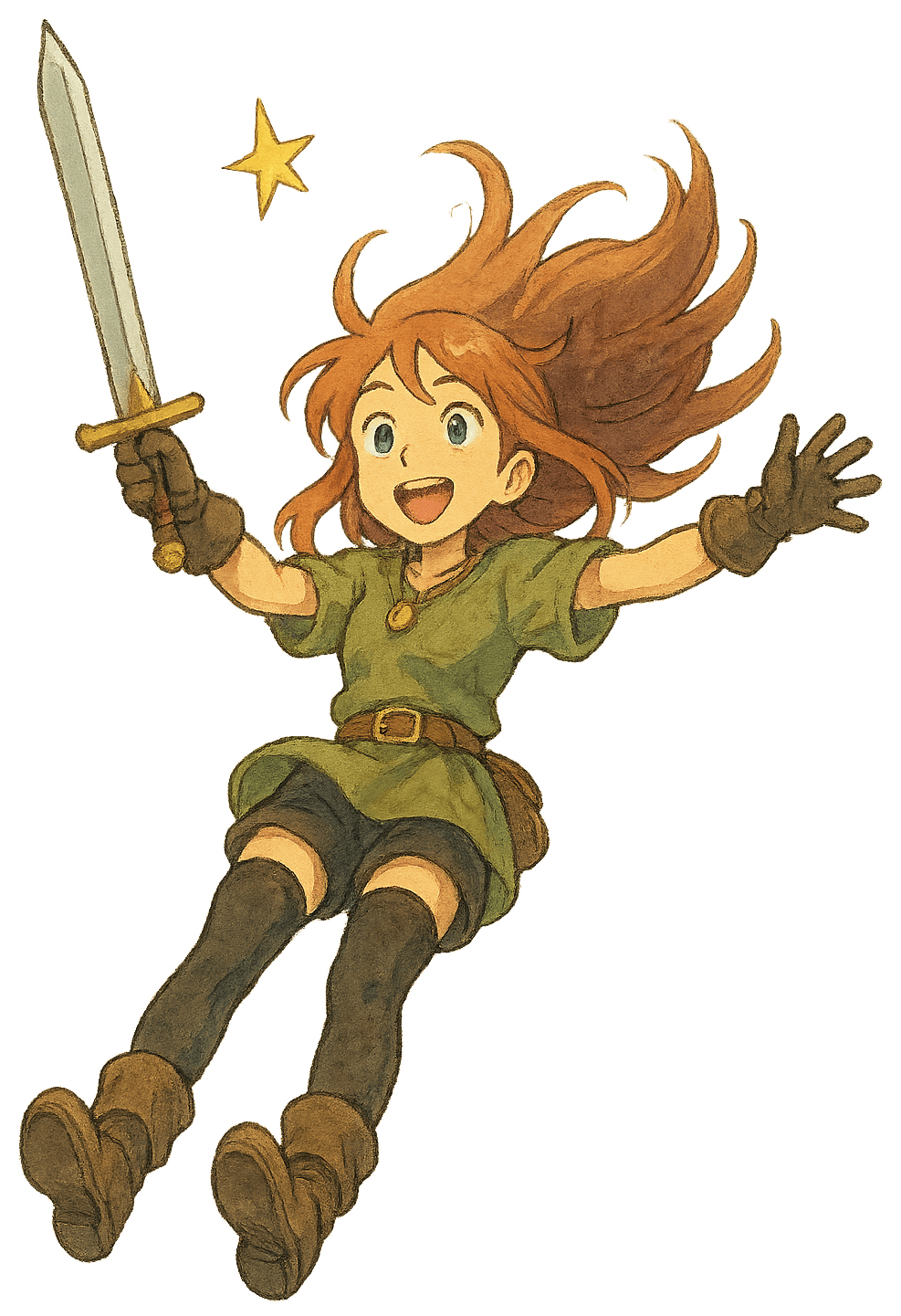 Excited adventurer